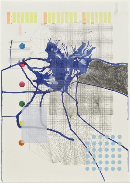 Organigraphen-Zeichnung (Blau)