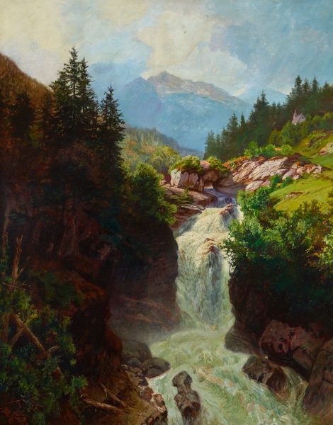 Wasserfall in den Alpen